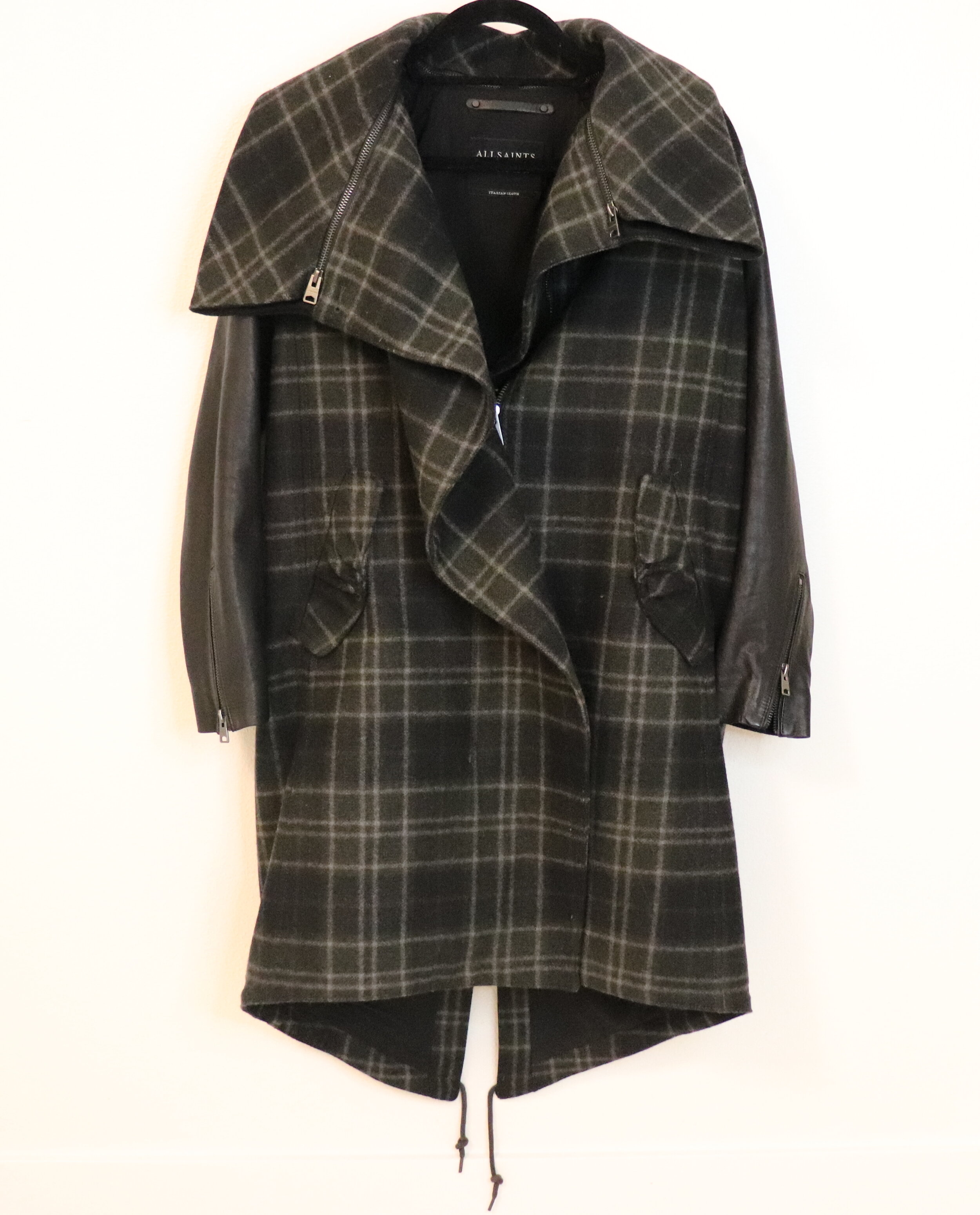 All Saints Plaid Monument Coat East of Arden