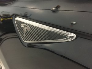 Tesla Model S Side Marker Overlays Vinyl Styles