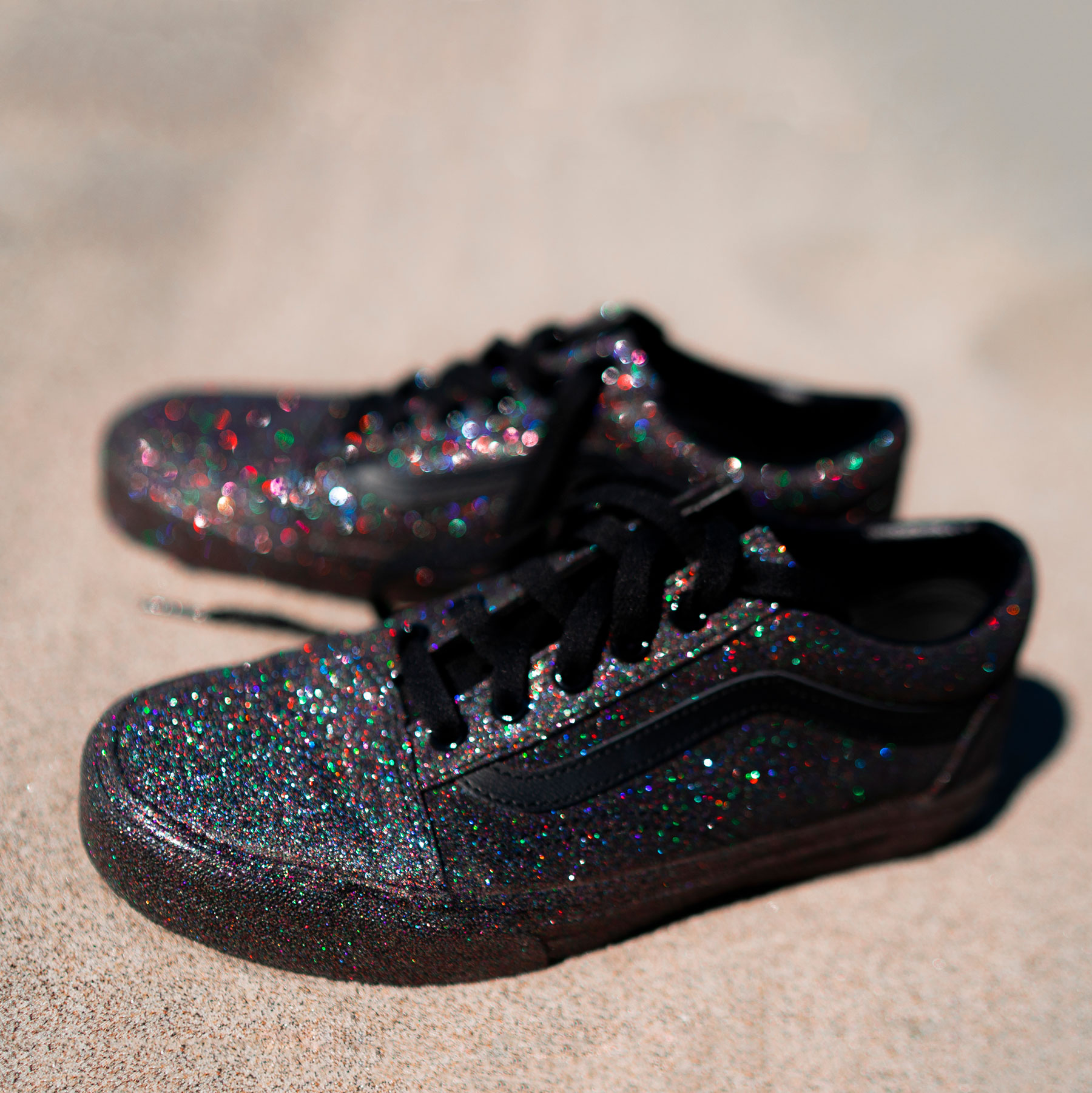 vans glitter old skool shoes