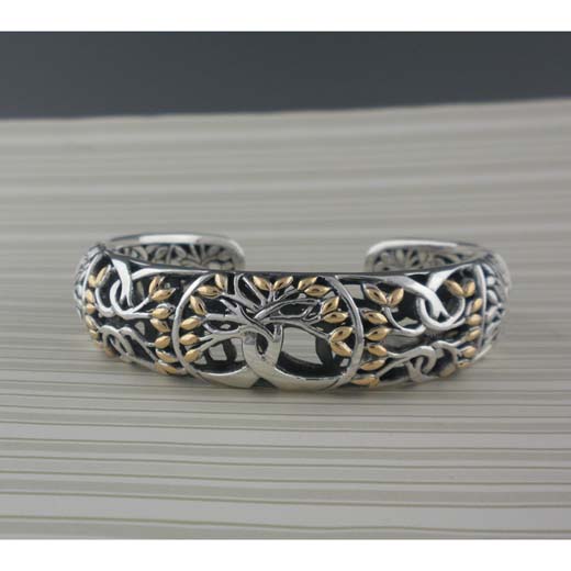 Tree of Life Urn Bracelet for Ashes 925 Sterling Silver Tree of Life C–  romanticwork