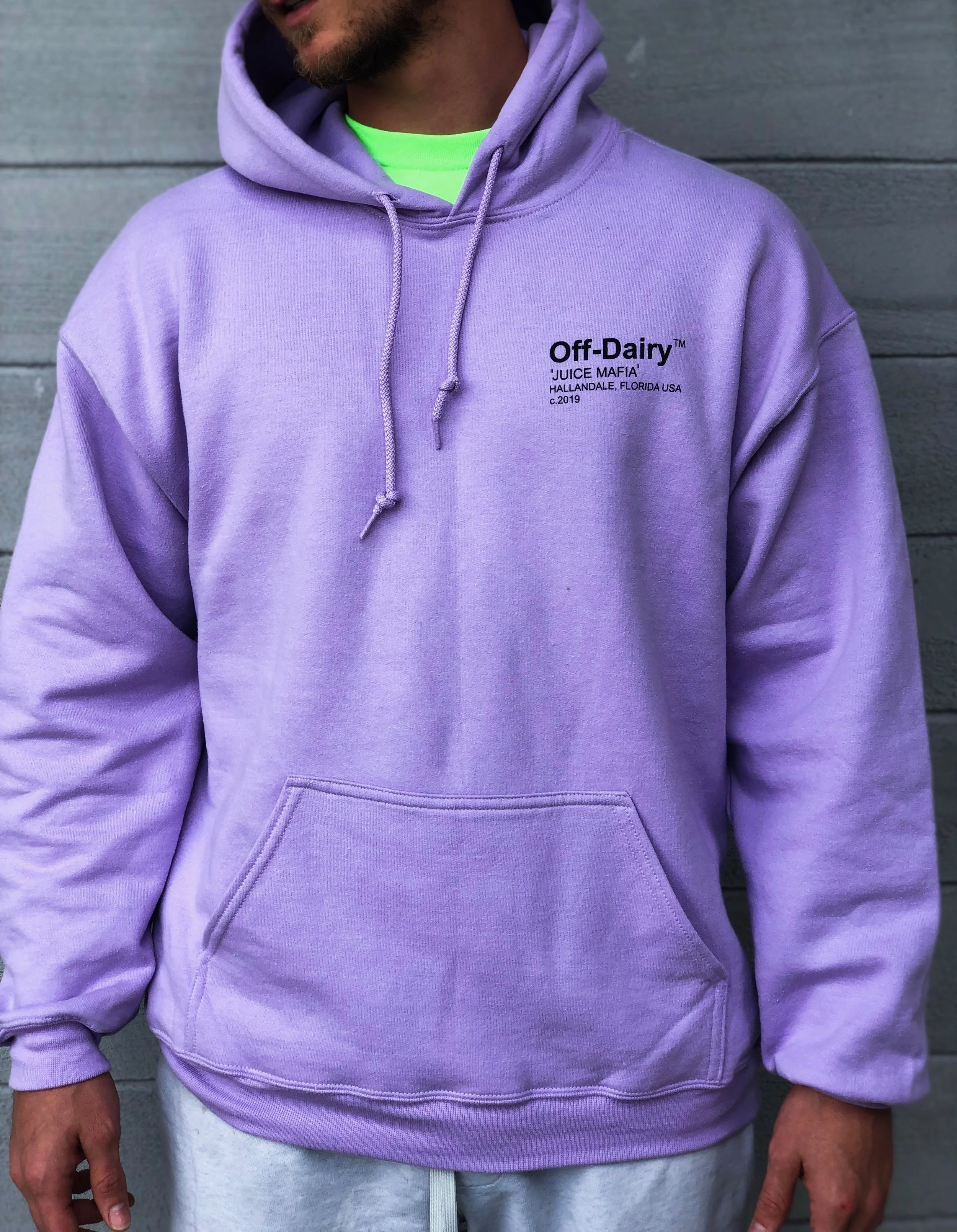 Off-Dairy Hoodie Lavender — JUICE MAFIA