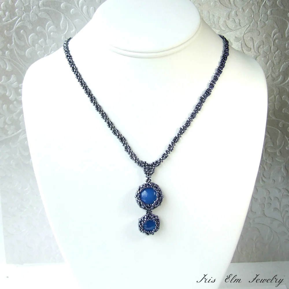 blue agate jewelry