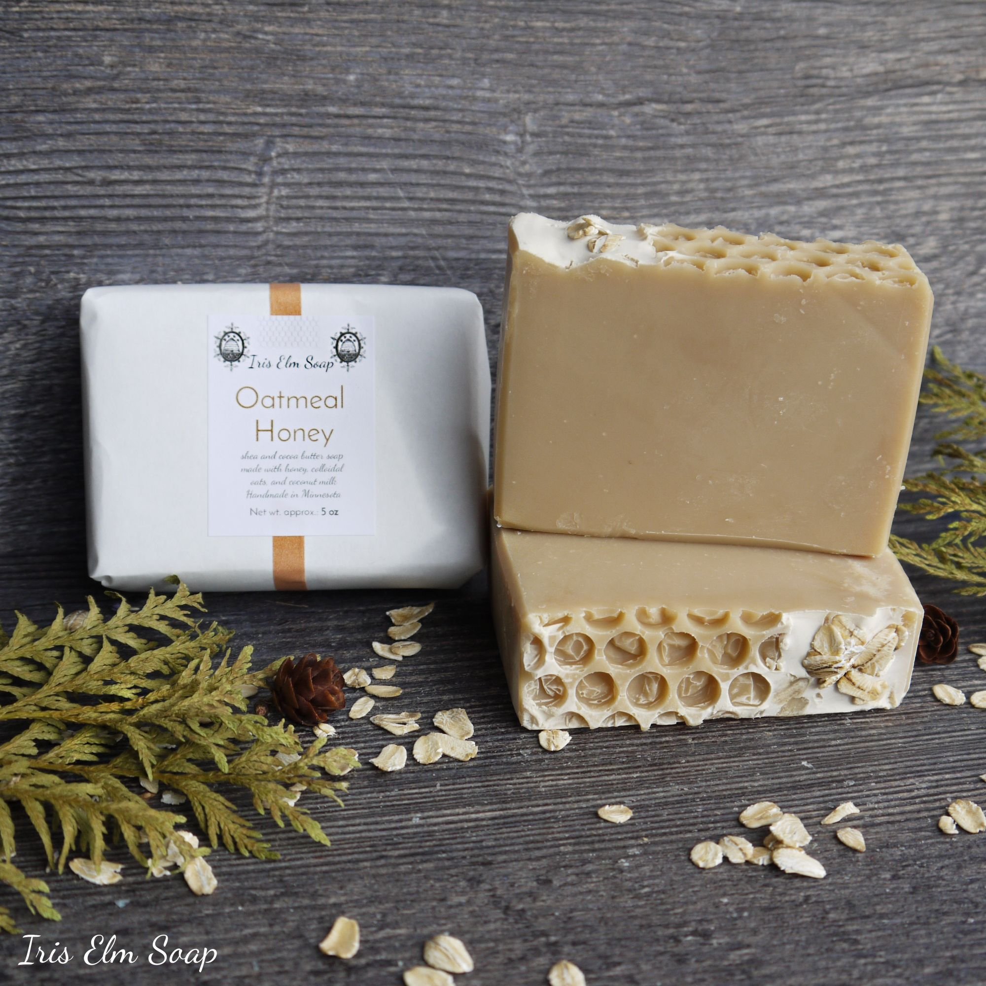 Oatmeal Soap with Shea and Cocoa Butter 