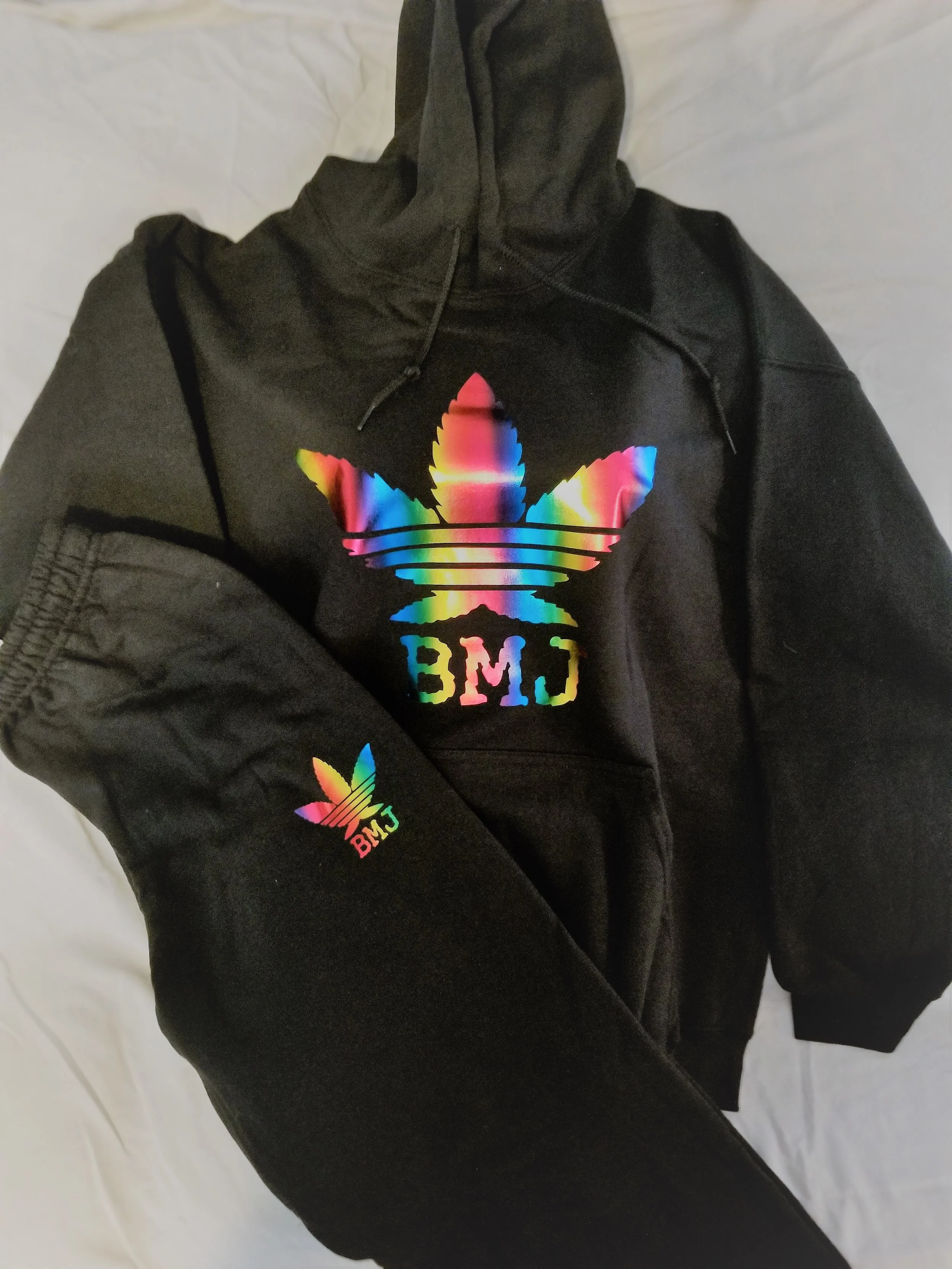 black rainbow hoodie