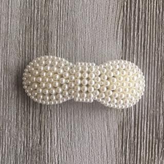 Faux Pearl Bow Hair Clip — DazzleBar