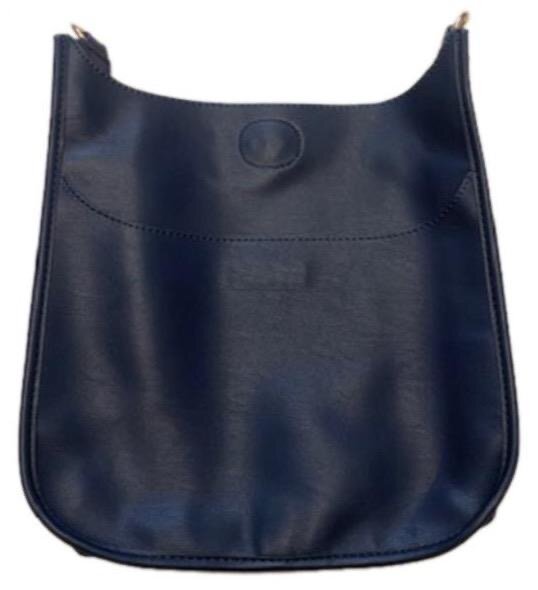 Ahdorned Grey Vegan Leather Crossbody Messenger Bag + Camo Strap