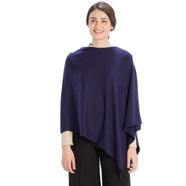 Lightweight Cashmere Blend Poncho- Eight Colors — DazzleBar