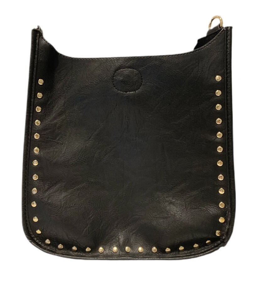 Ahdorned- Classic Studded Messenger Bag - Anna and Company