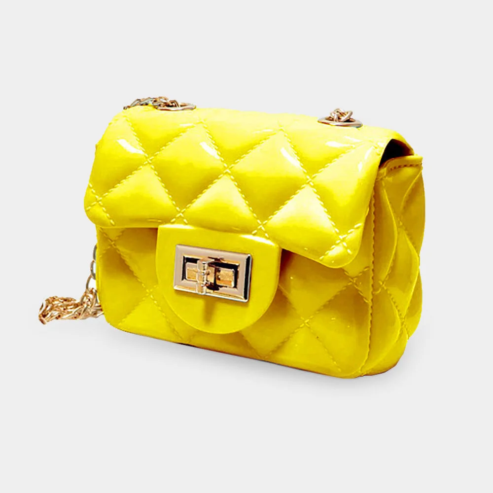 Kids Quilted Jelly Mini Crossbody Bag- Two Colors — DazzleBar
