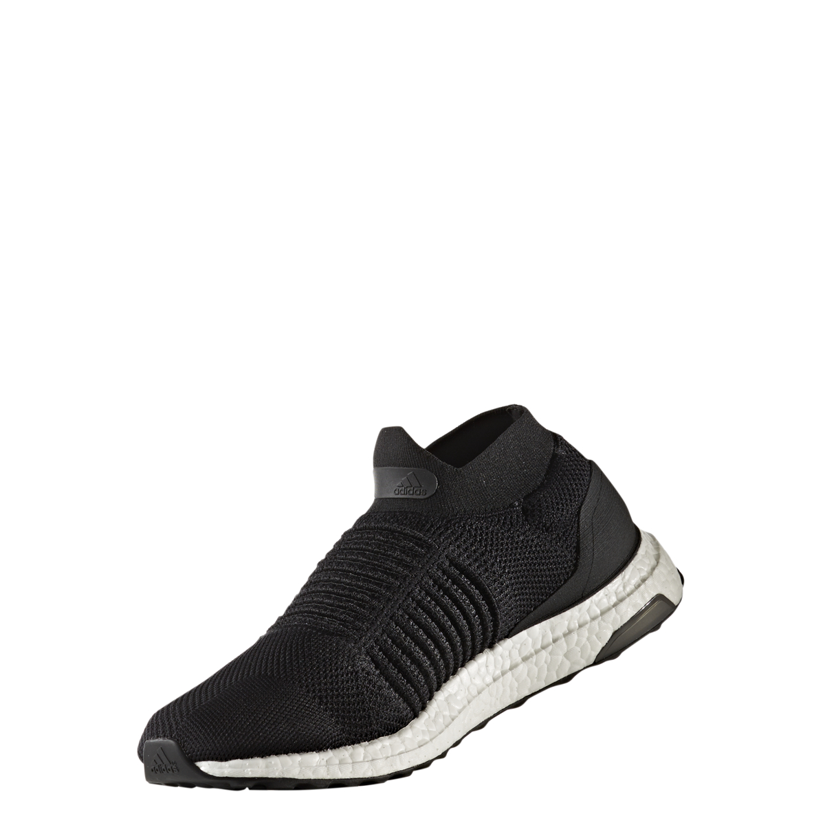 ultra boost laceless black and white