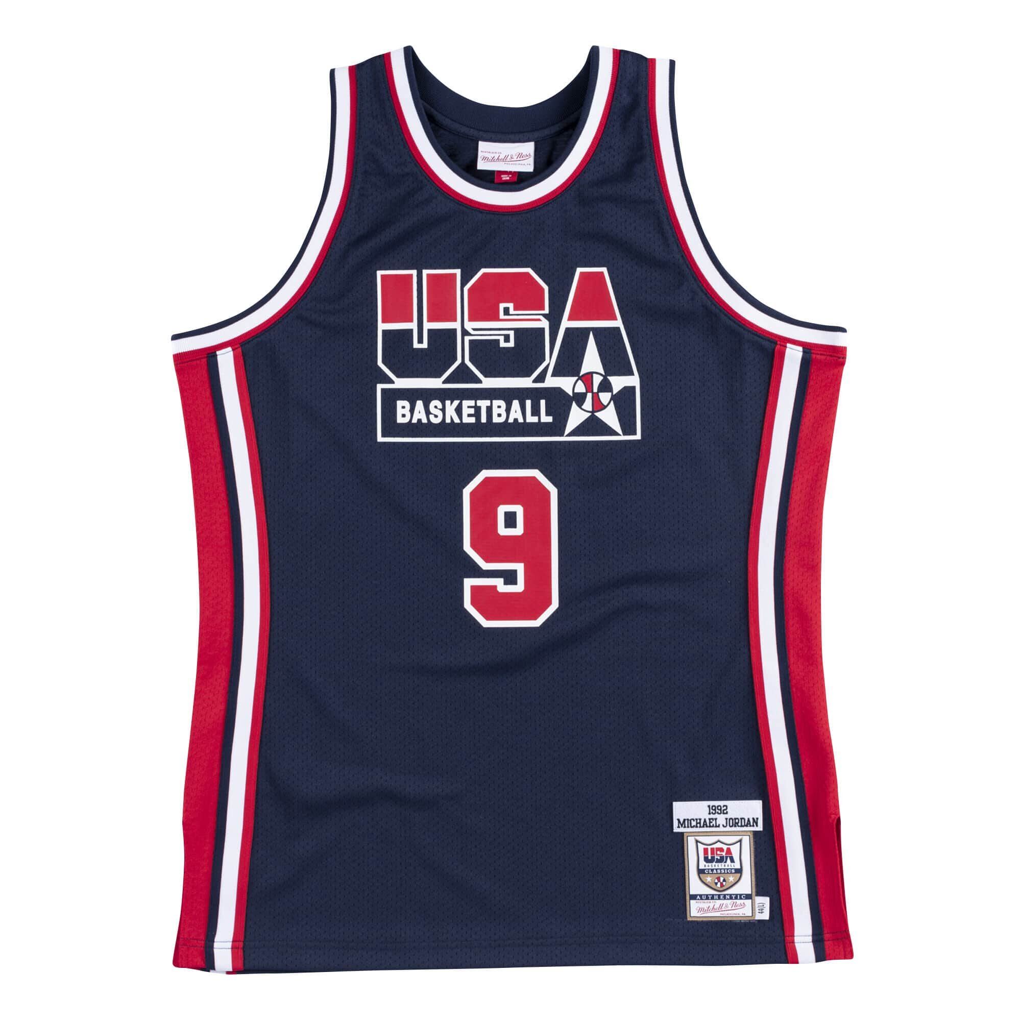 Ness Authentic Jersey Team USA 1992 