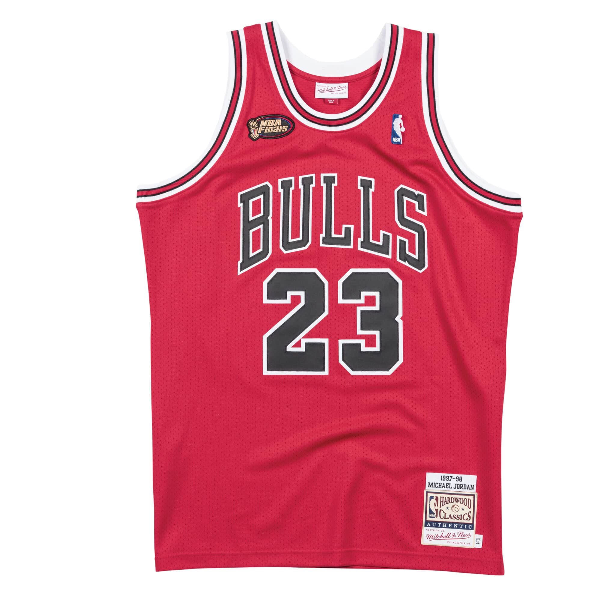 Mitchell & Ness Authentic Jersey Chicago Bulls Road Finals 1997-98 Michael Jordan — Major