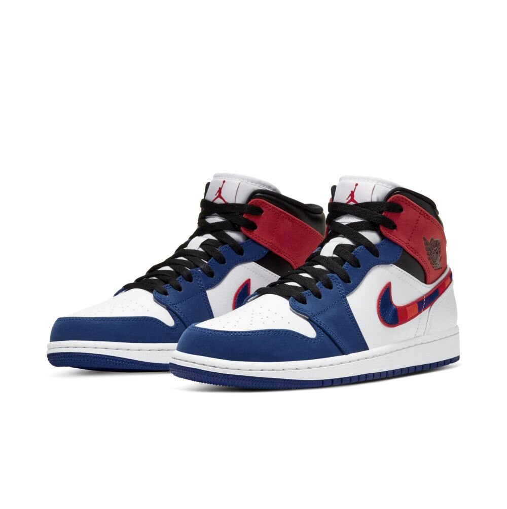 red and blue air jordan 1