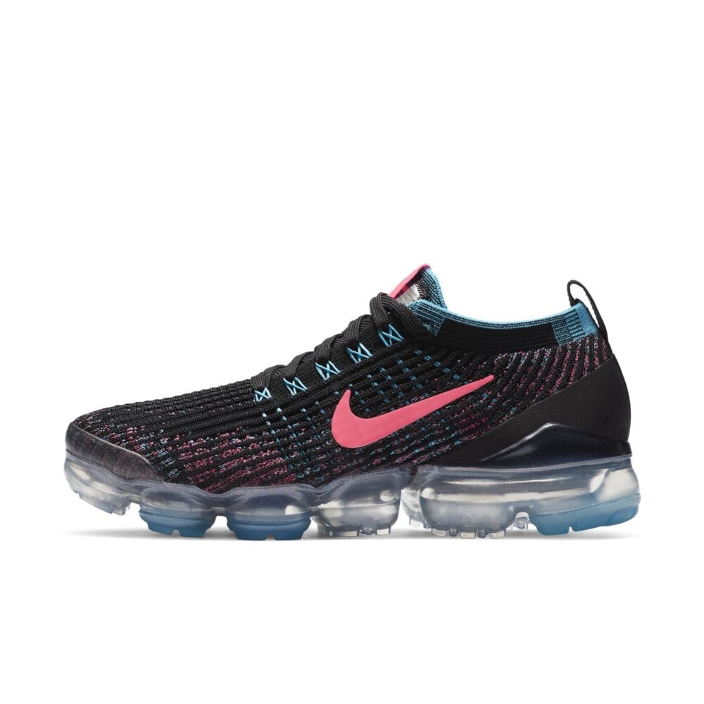 Nike Women's Air Vapormax Flyknit 3 in Black/Hyper Pink — MAJOR Nike Women's Air Vapormax Flyknit 3 in Black/Hyper Pink — MAJOR
