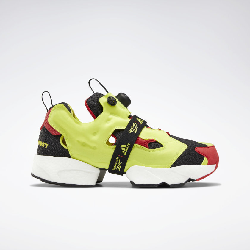 Rana Instituto una taza de Reebok x Adidas InstaPump Fury in Black/Hypergreen/Red — MAJOR