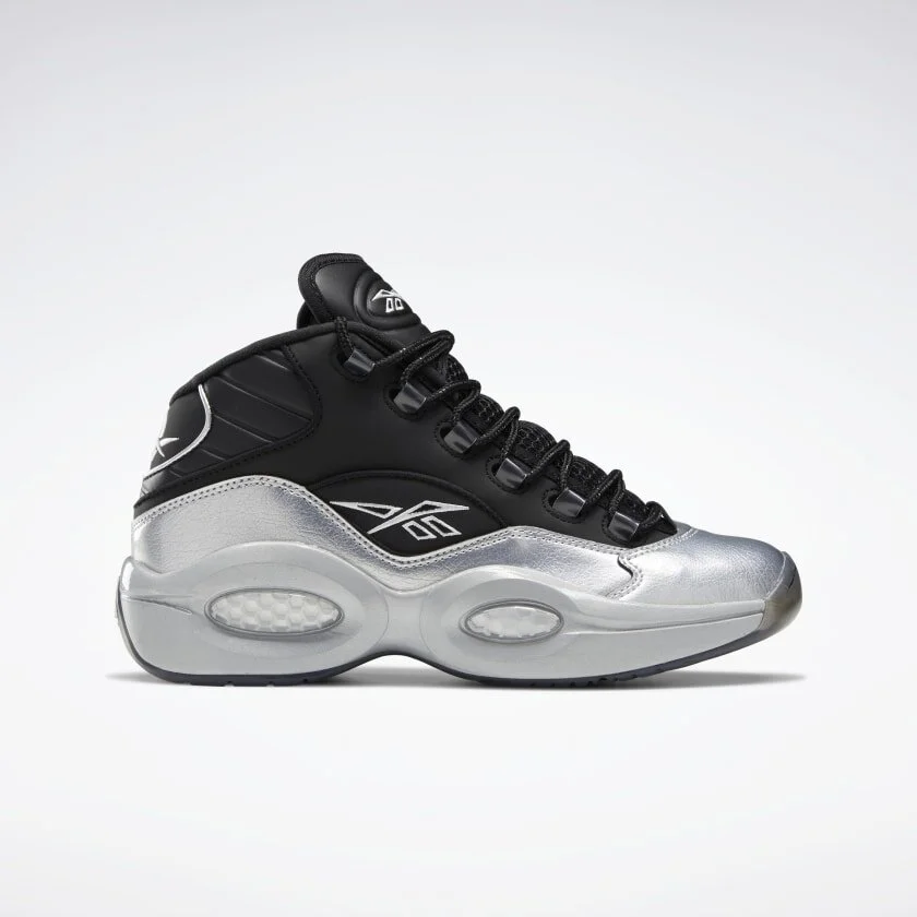 Reebok Question Mid I3 Motorsports Black/Metallic Silver — MAJOR
