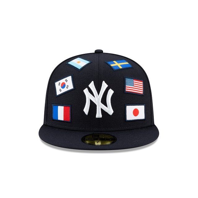 New York Yankees 1923-2008 Yankee Stadium New Era 59FIFTY Fitted Hat (Navy Blue Maroon Green Under BRIM) 7