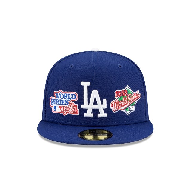 New Era Los Angeles Dodgers World Champions 59FIFTY Fitted in Royal — Major