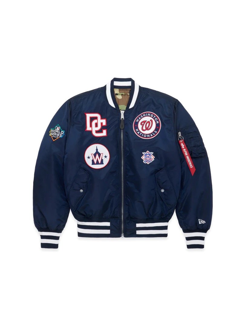 blijven Vuil Voorverkoop New Era x Alpha Industries x Washington Nationals MA-1 Bomber Jacket — MAJOR