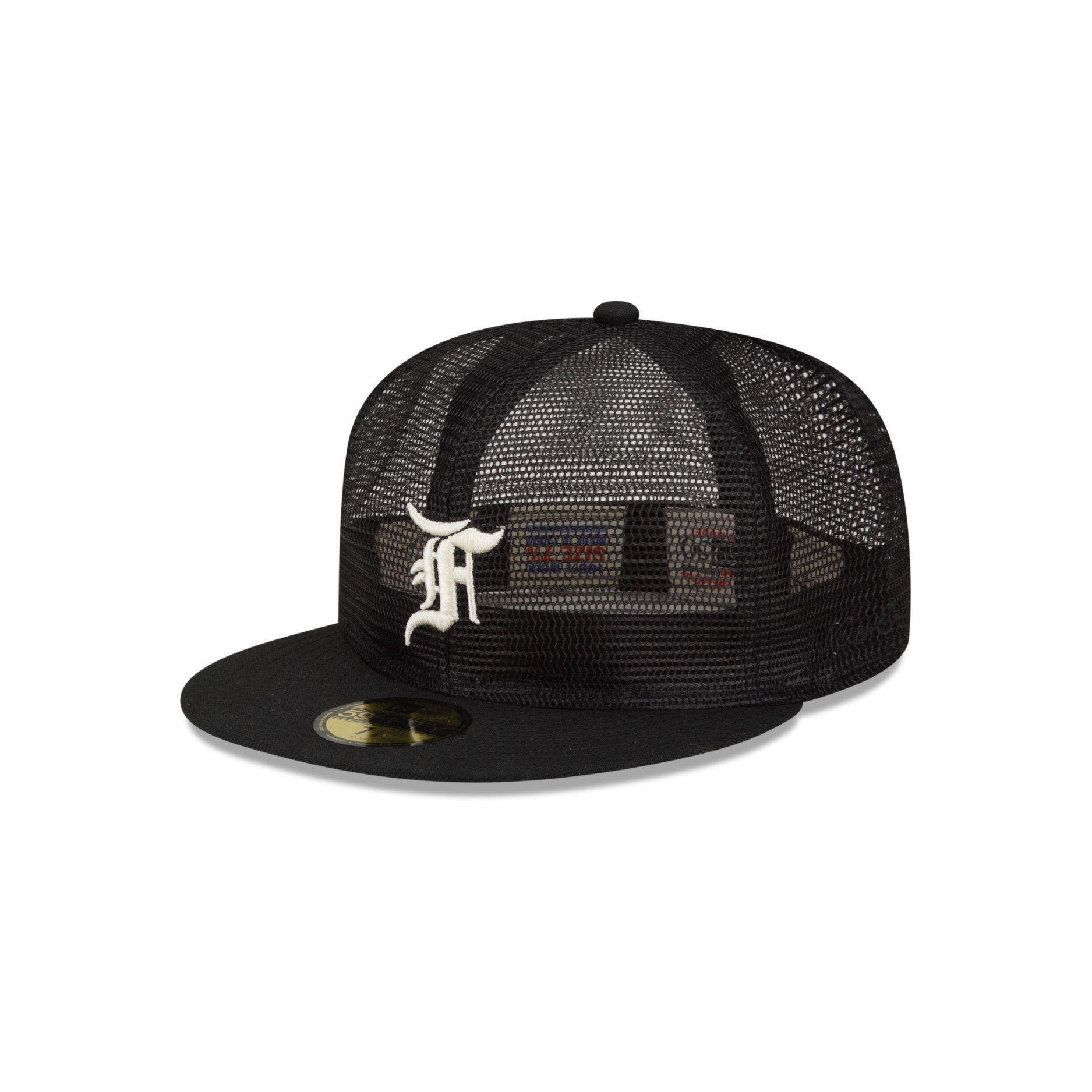 Fear of God Essential Full Mesh 59FIFTY Fitted Cap in Black — MAJOR