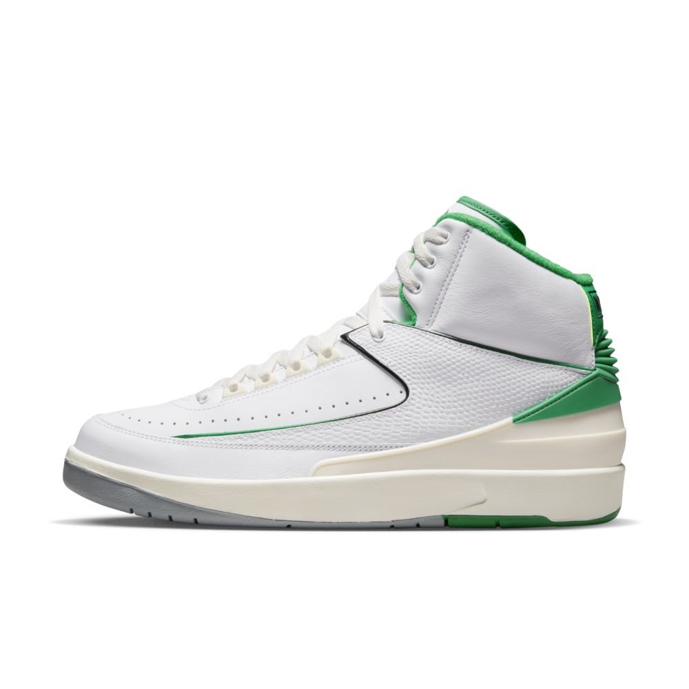 Air Jordan 2 Retro in White/Lucky Green — MAJOR