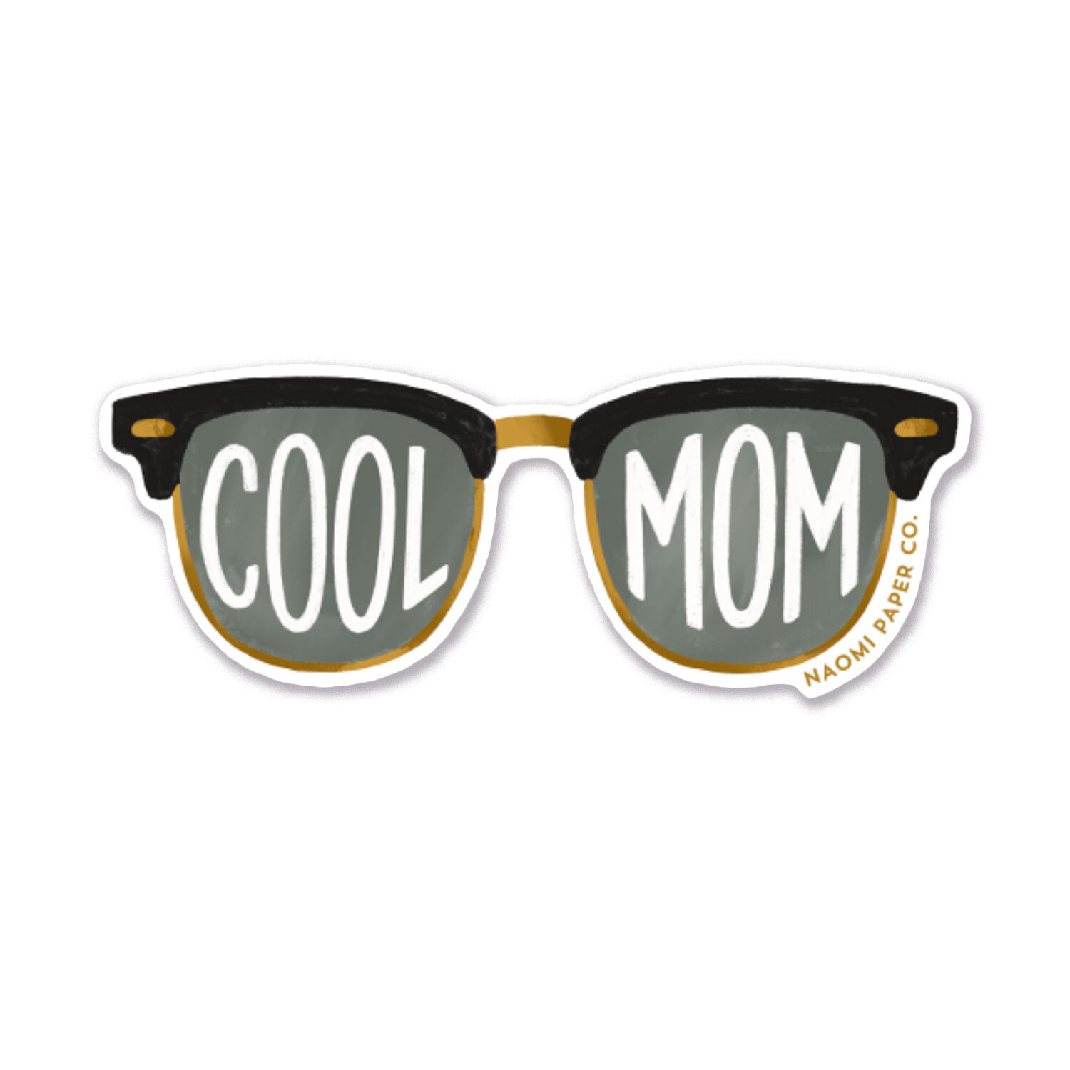 Cool Mom Sunglasses Sticker — Naomi Paper Co.