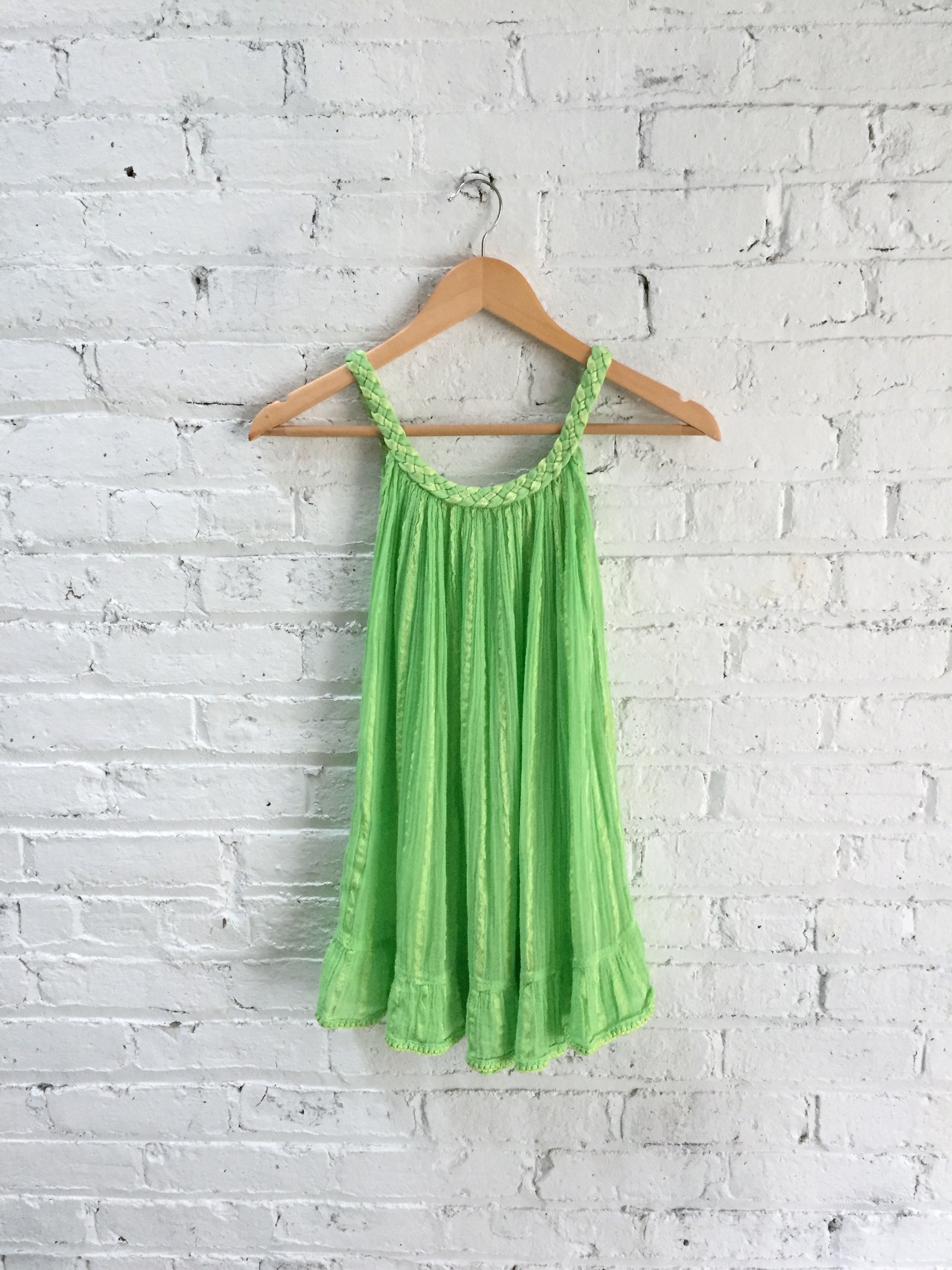 lime green beach cover up