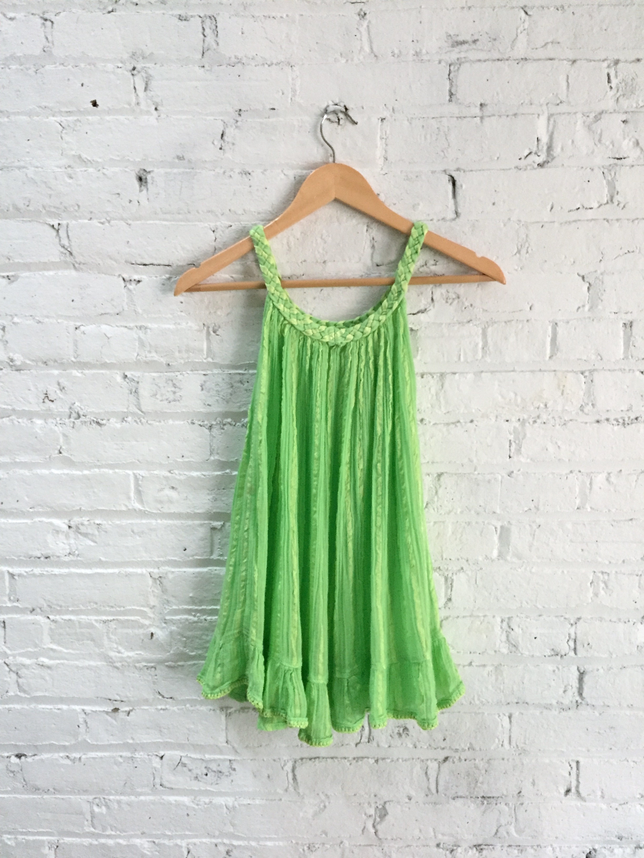 green beach cover up