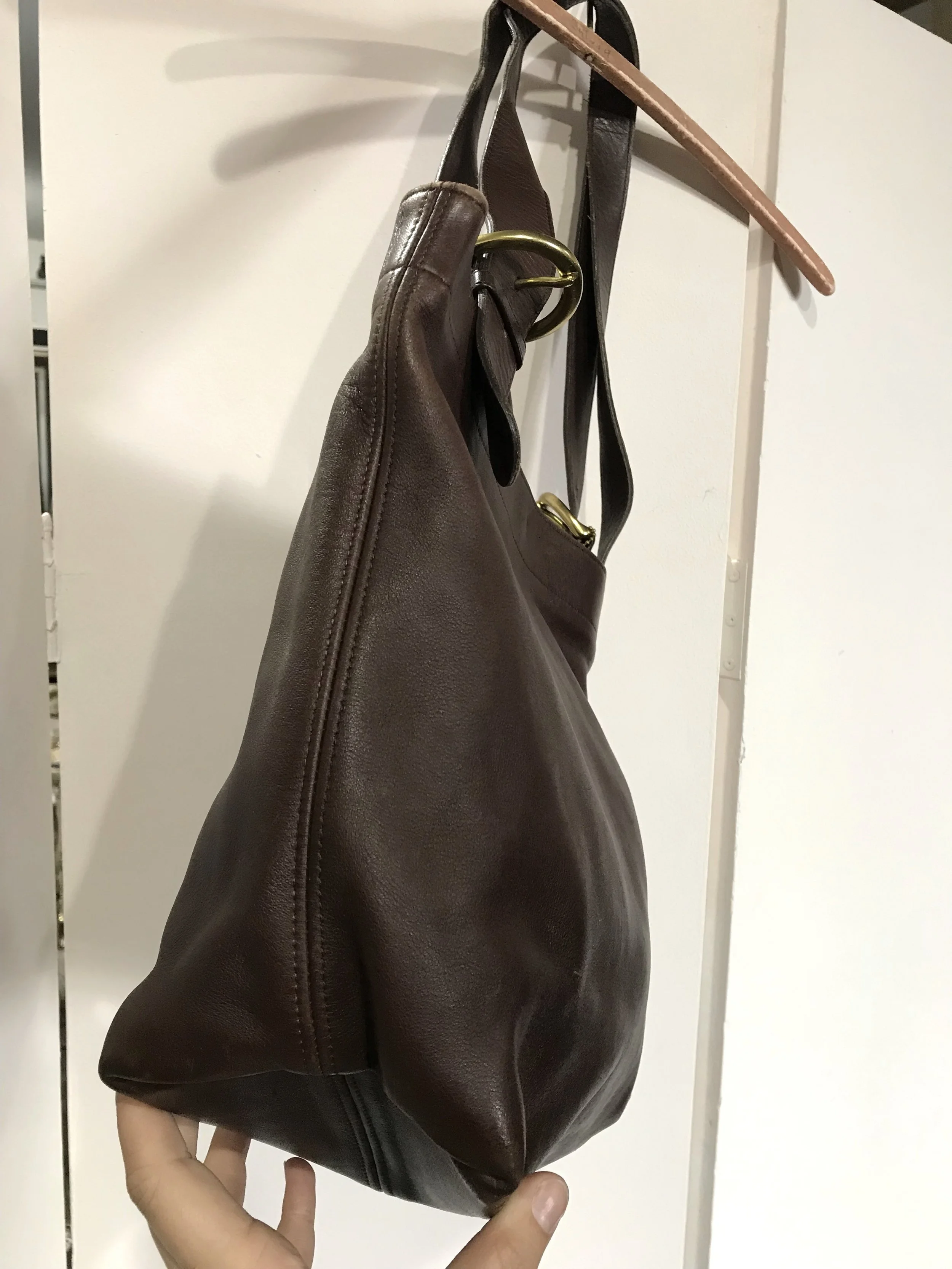 leather carry all bag