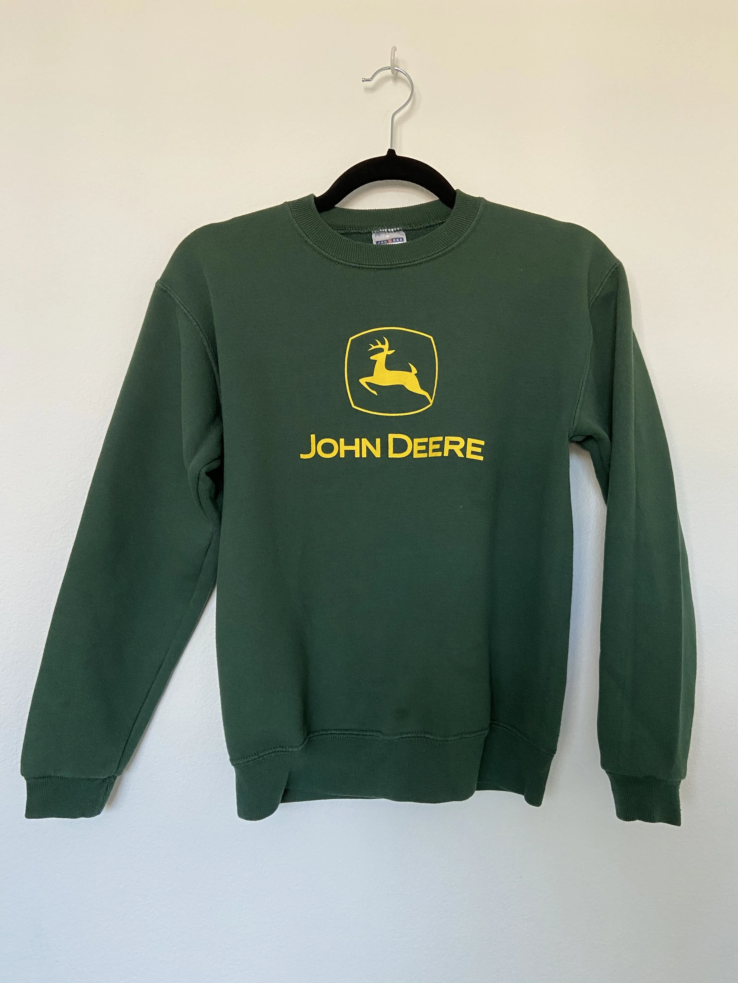 Classic John Deere Logo Crewneck Pullover Long Sleeve Sweatshirt — DEAD  PEOPLE'S SHIT