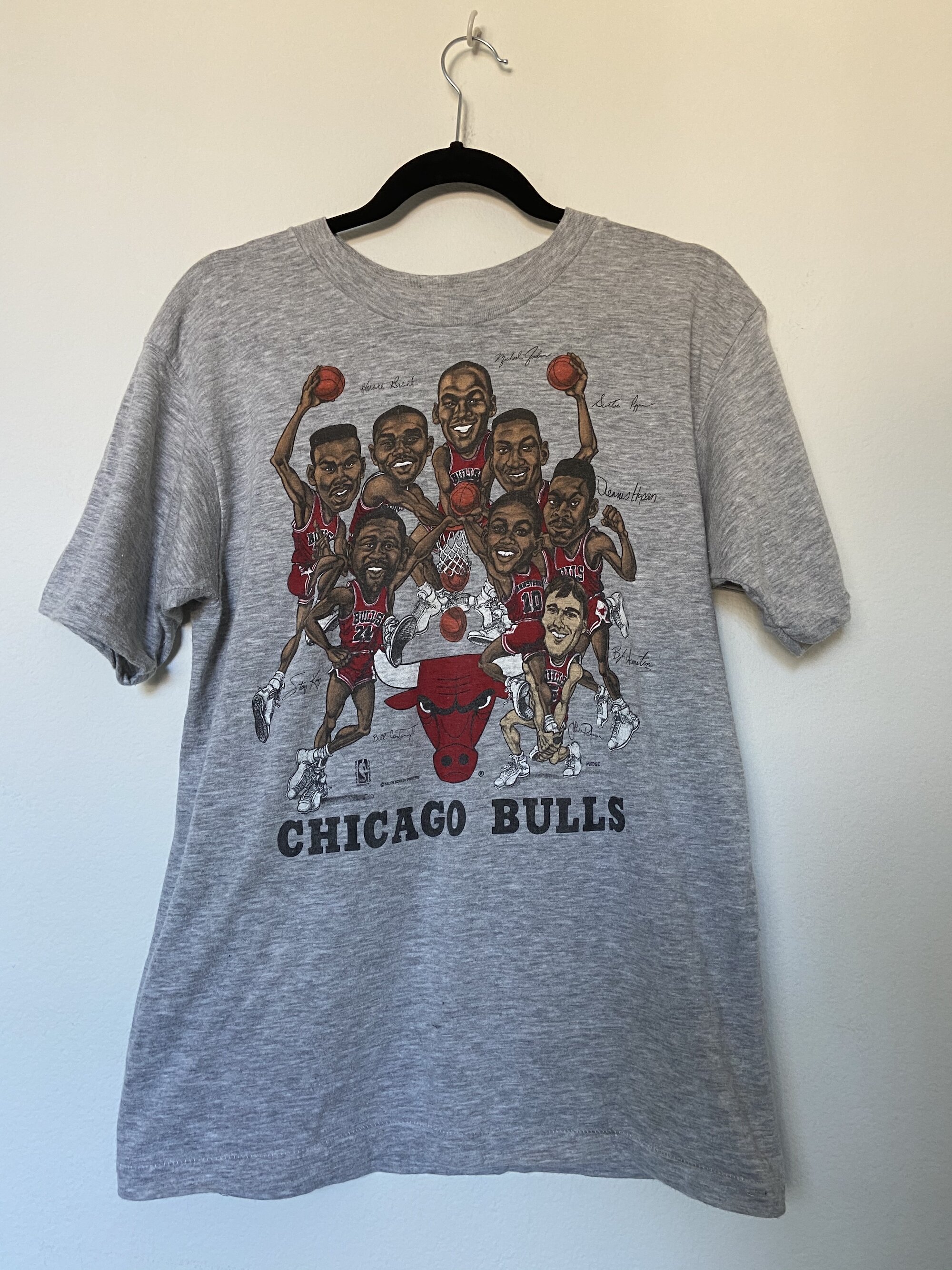 Salem Vintage Chicago Bulls Team Caricature T-Shirt