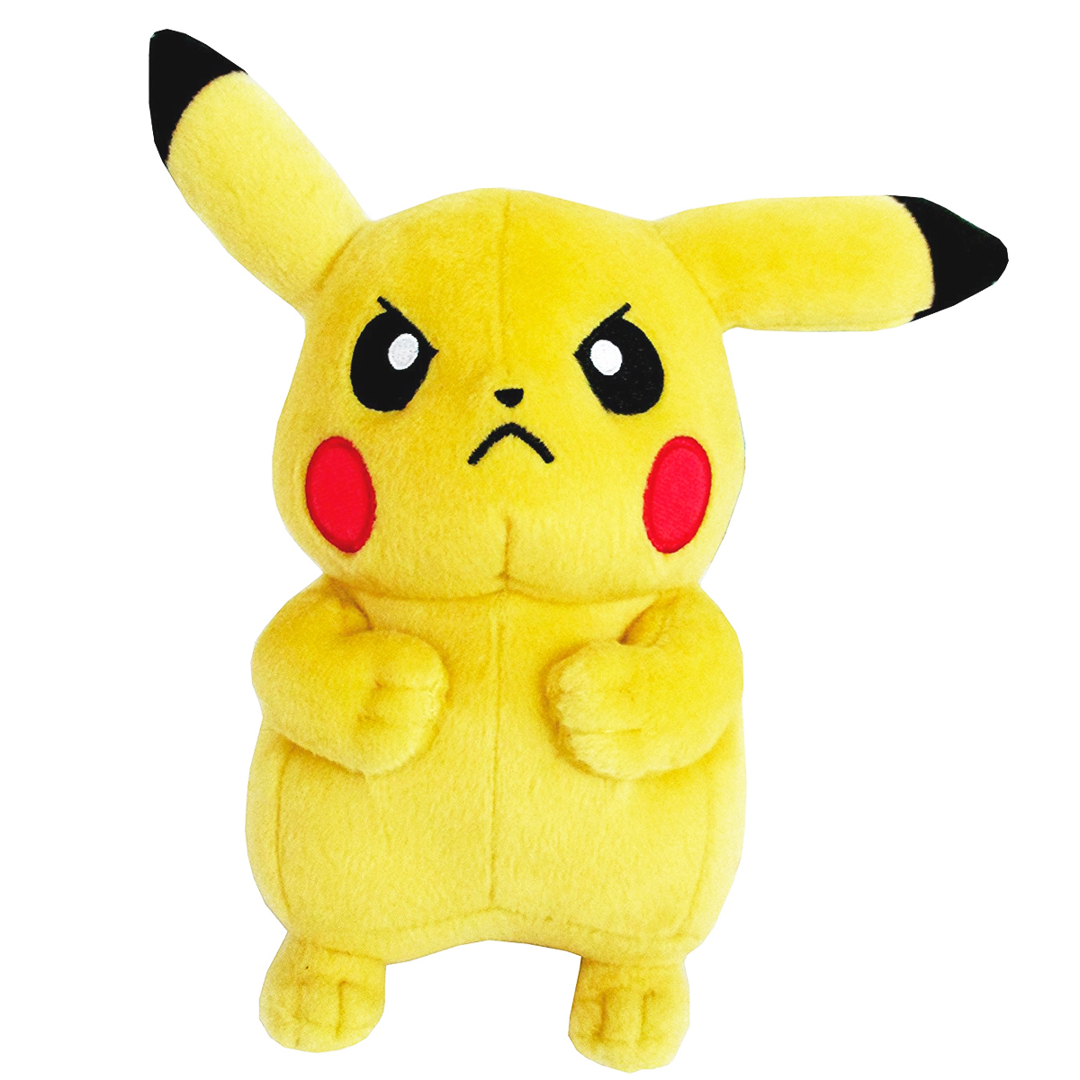 angry pikachu plush