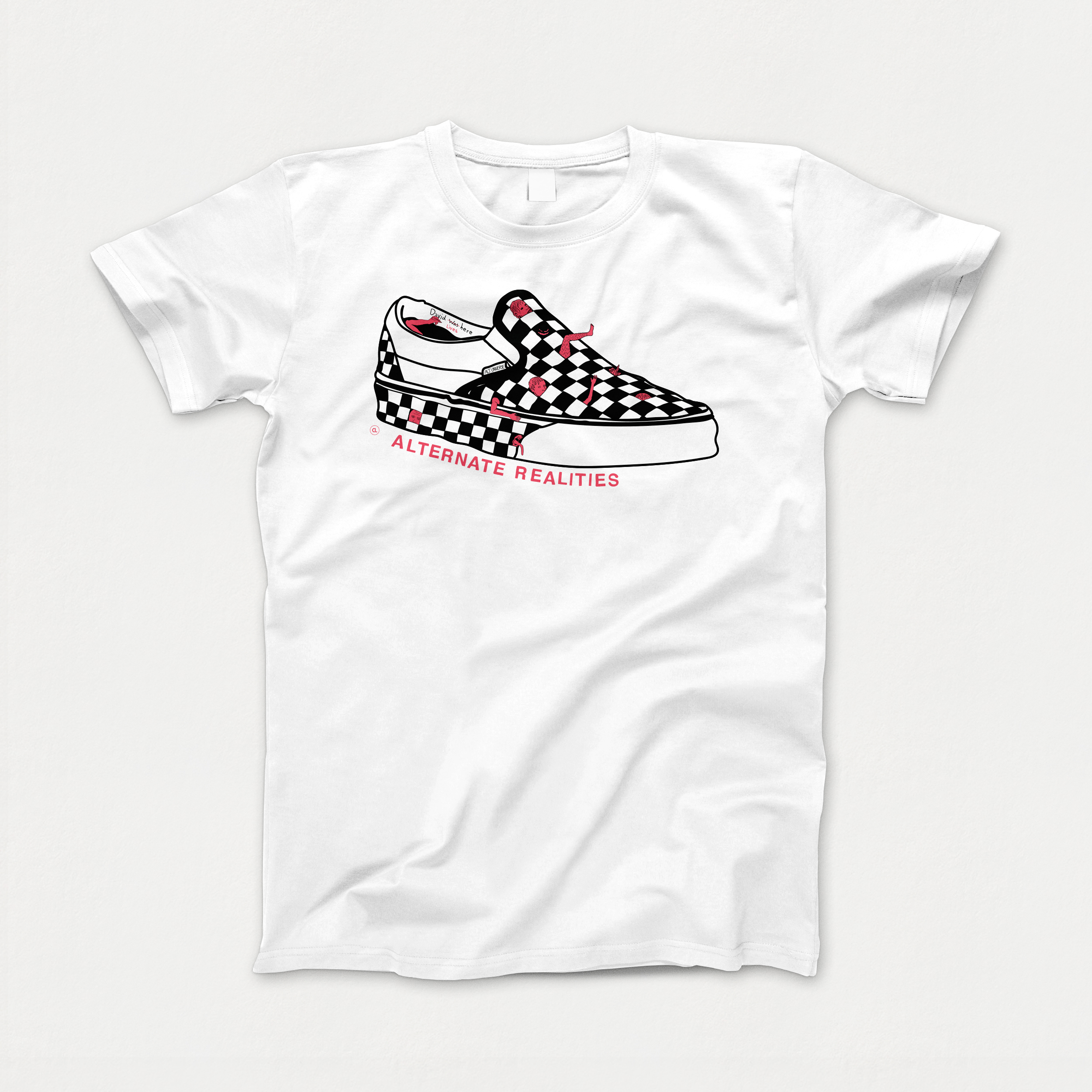 checkered vans t shirt