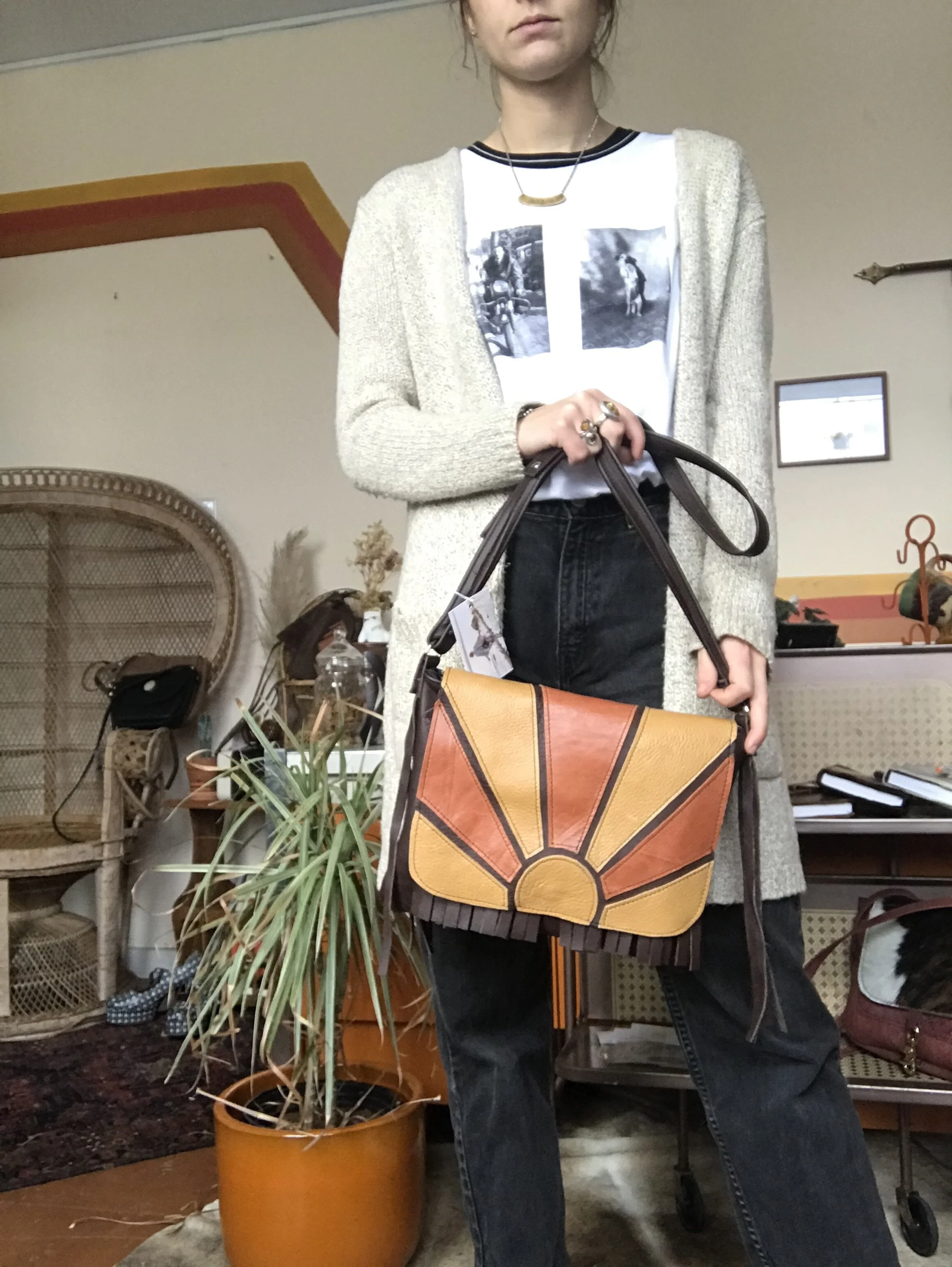mustard side bag