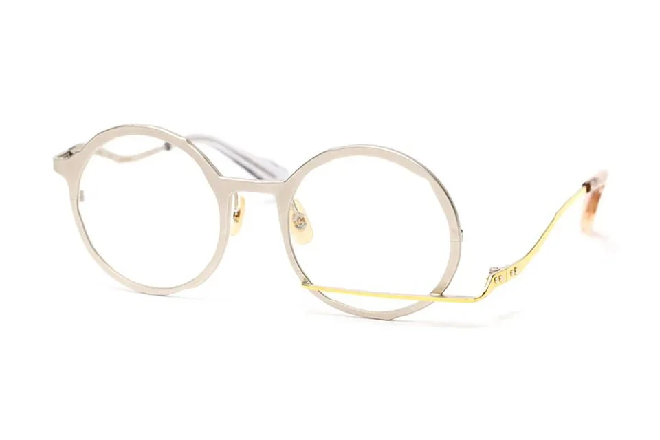 サングラス MASAHIRO MARUYAMA MASAHIRO MARUYAMA - MM-0033 - 5 Giallo Masahiro Maruyama MM-0033 Silver/Gold — Wink eyewear