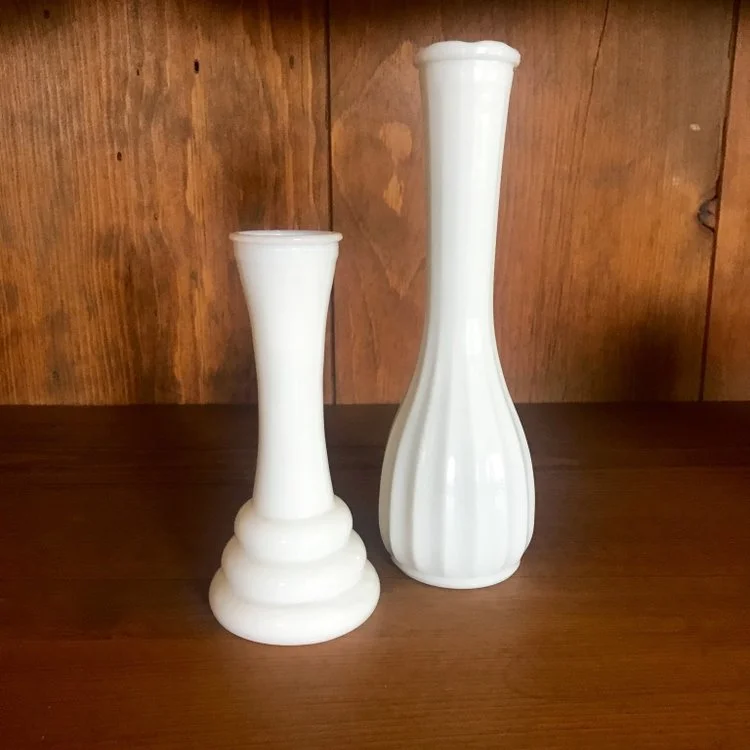 Milk Glass Vases Birdie In A Barn Vintage Event Rentals