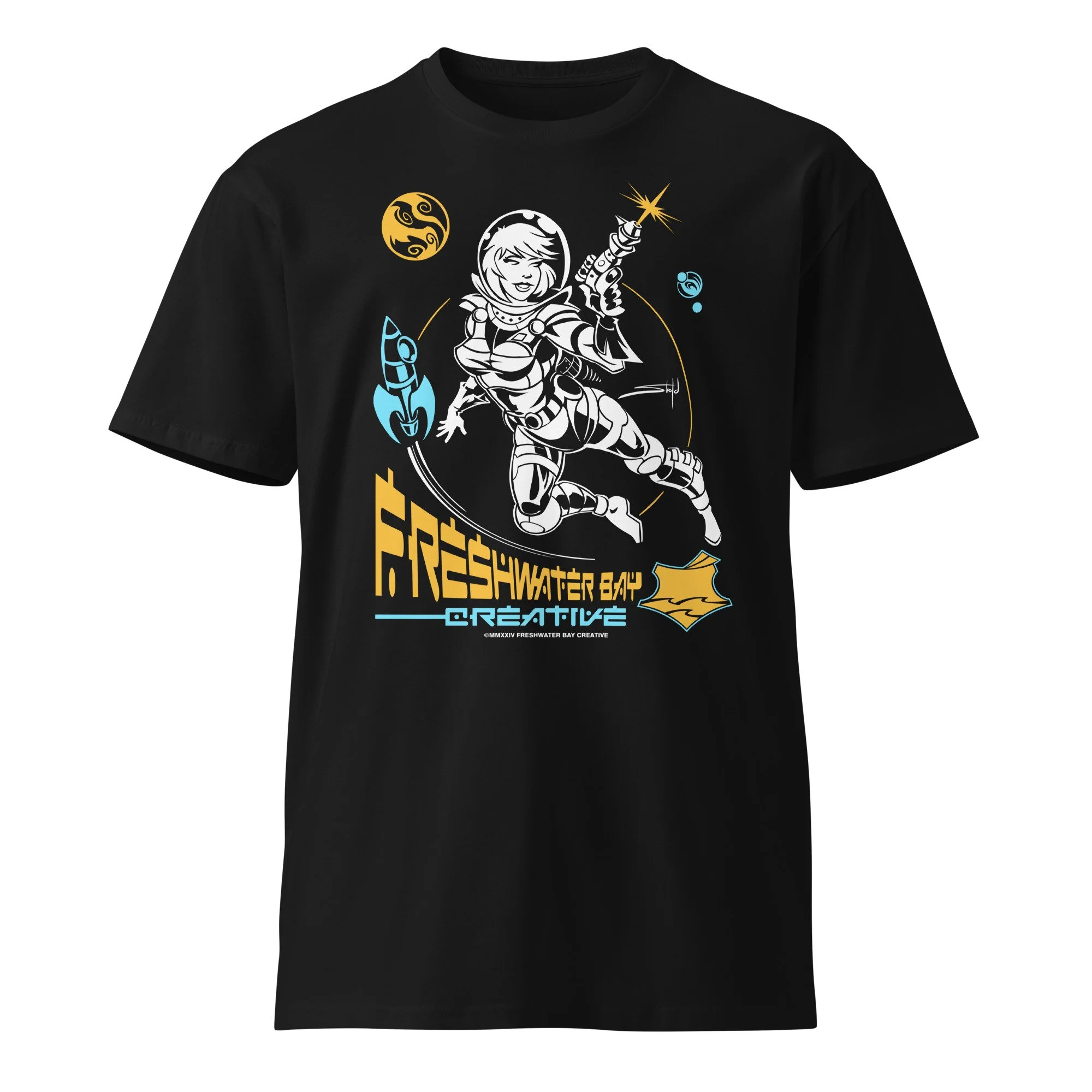 SPACE SHOWER TV presents BLACK FILE Tシャツ unisex-premium-t-shirt-black-