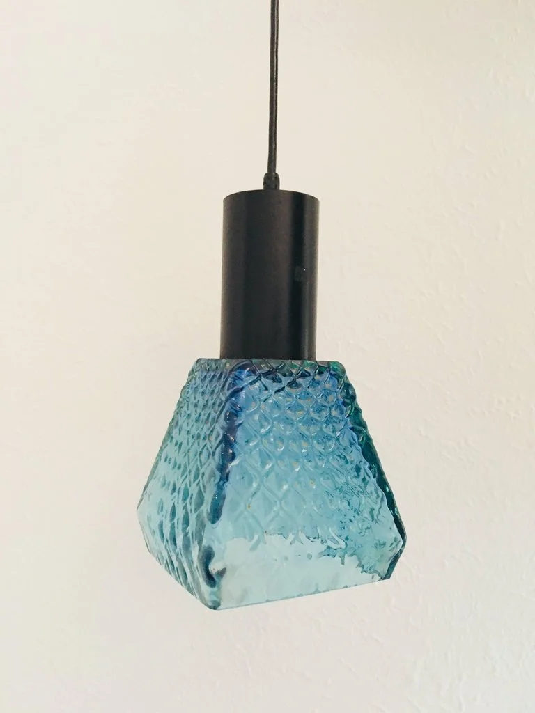 Pair Of Midcentury Whitefriars Pendant Lights Circa 1960s Clavel