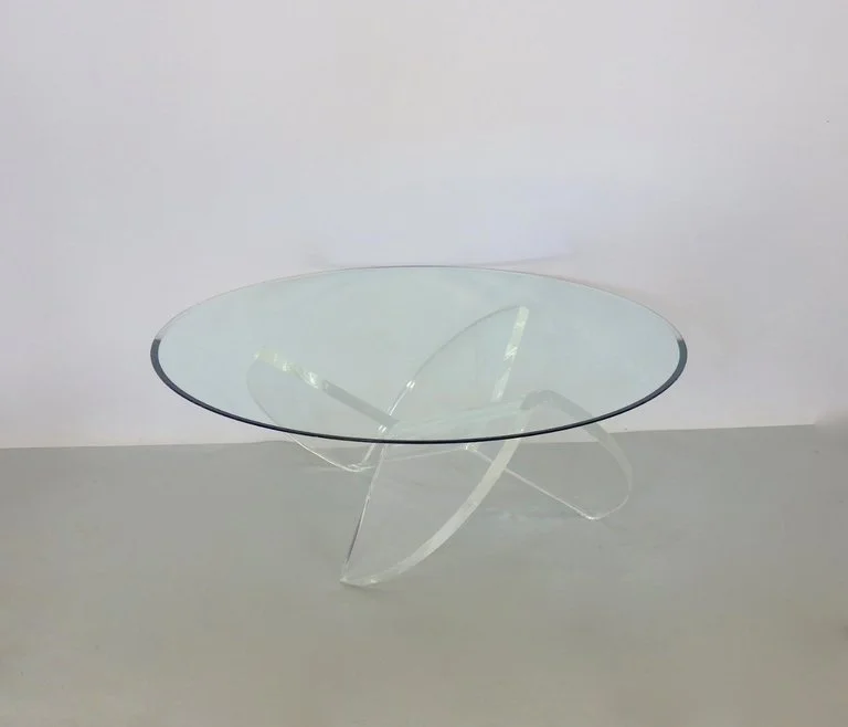 Round Glass Top Lucite Base Coffee Table Tom Gibbs Studio - Best Master Furniture Glass With Acrylic Coffee Table Round Glass Top Lucite Base Coffee Table Tom Gibbs Studio - Best Master Furniture Glass With Acrylic Coffee Table