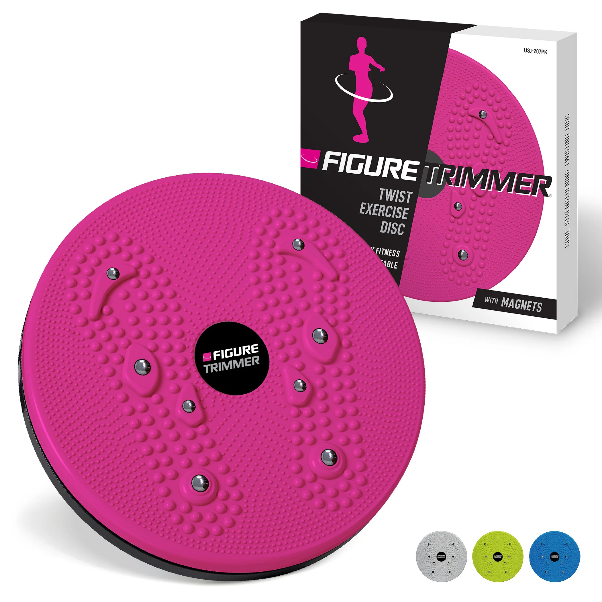 Machine à Tourner De Taille (Waist Twister) Avec Accoudoirs – Résistance Réglable – Massage Des Pieds Inclus