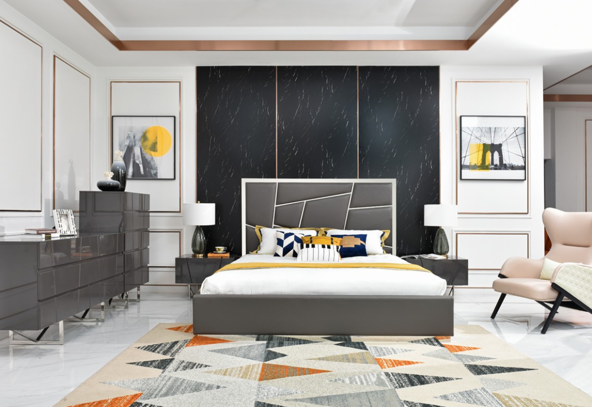 Modern Grey Bedroom Set Decodesign Furniture Furniture Store Miami Fl Wholesale Prices