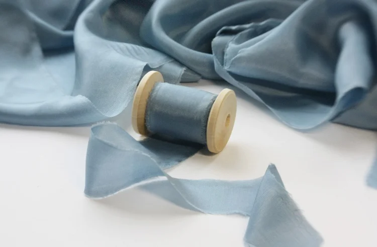light blue silk ribbon