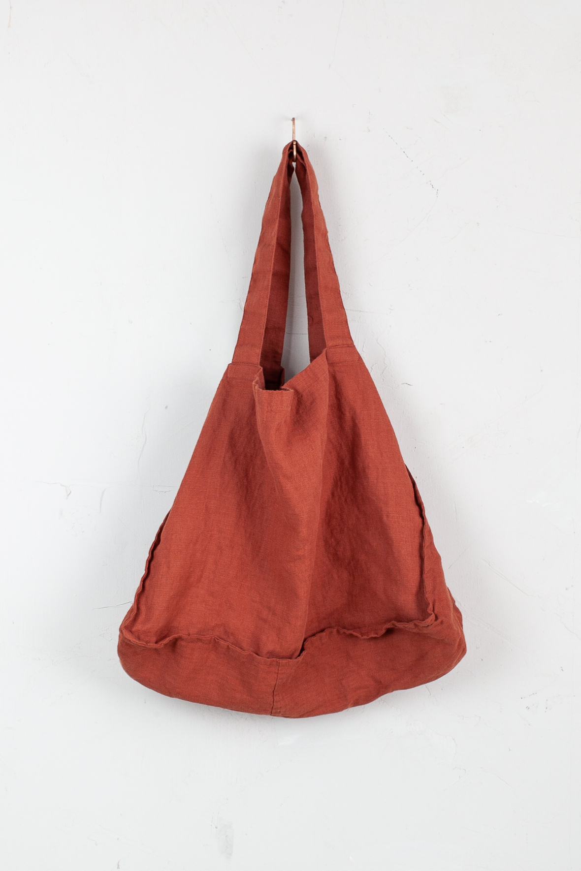 large linen tote bag