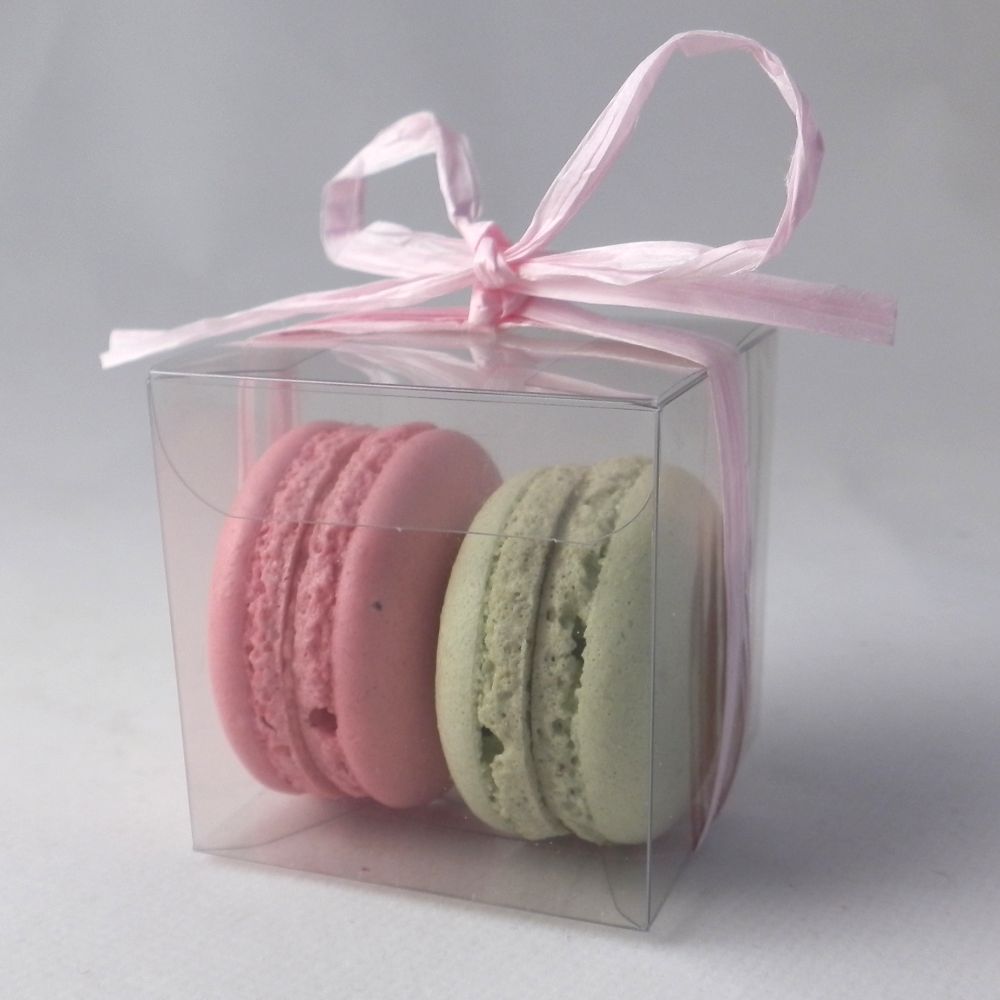 can hold 6 macarons Clear Macaroon Macaron Boxes medium Pack of 10