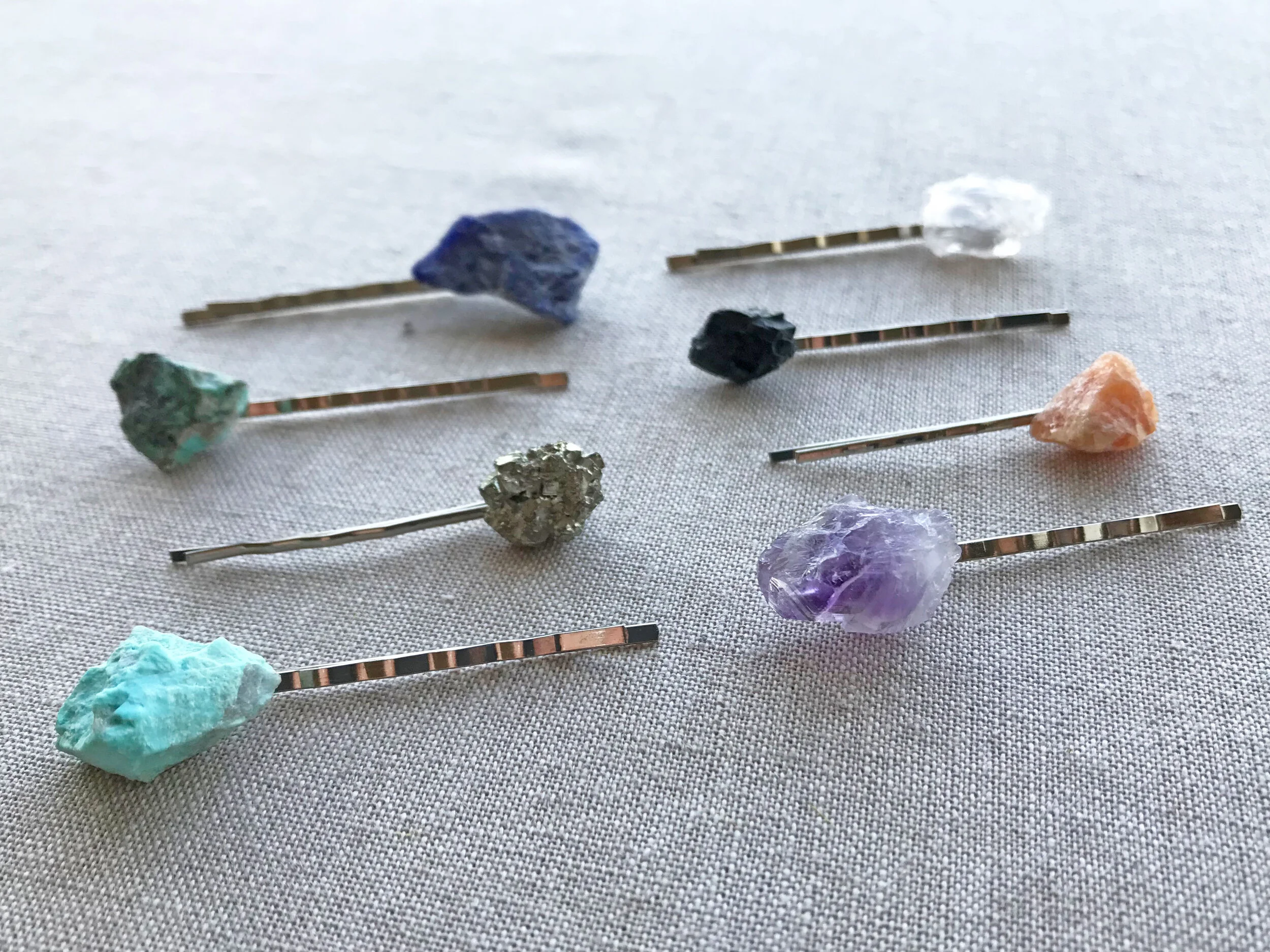 Assorted Crystal Hair Pins Becky Wareing Steele