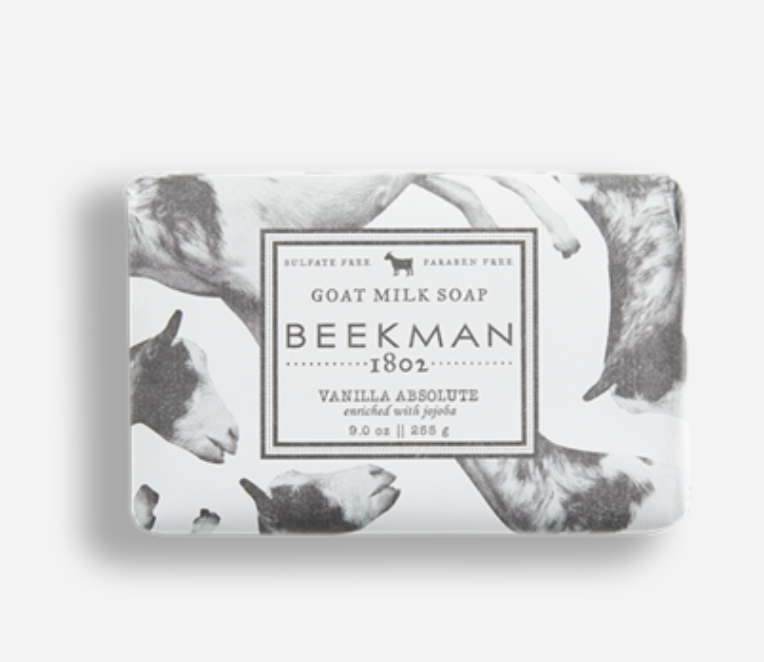 BEEKMAN 1802 GOAT MILK SOAPS / VANILLA ABSOLUTE / FRESH AIR / HONEYED  GRAPEFRUIT / HONEY ORANGE 