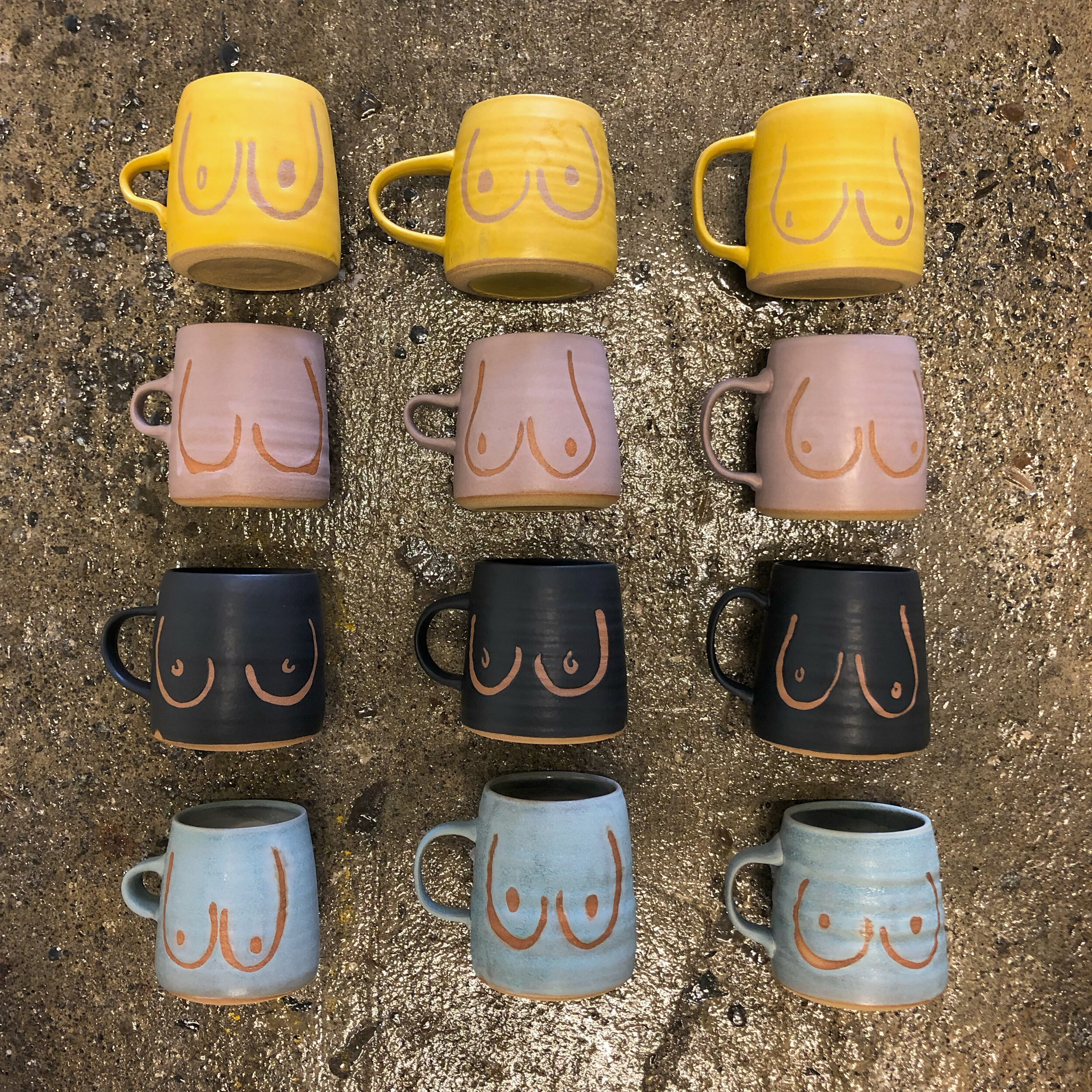MADE TO ORDER Speckled Boob Mugs