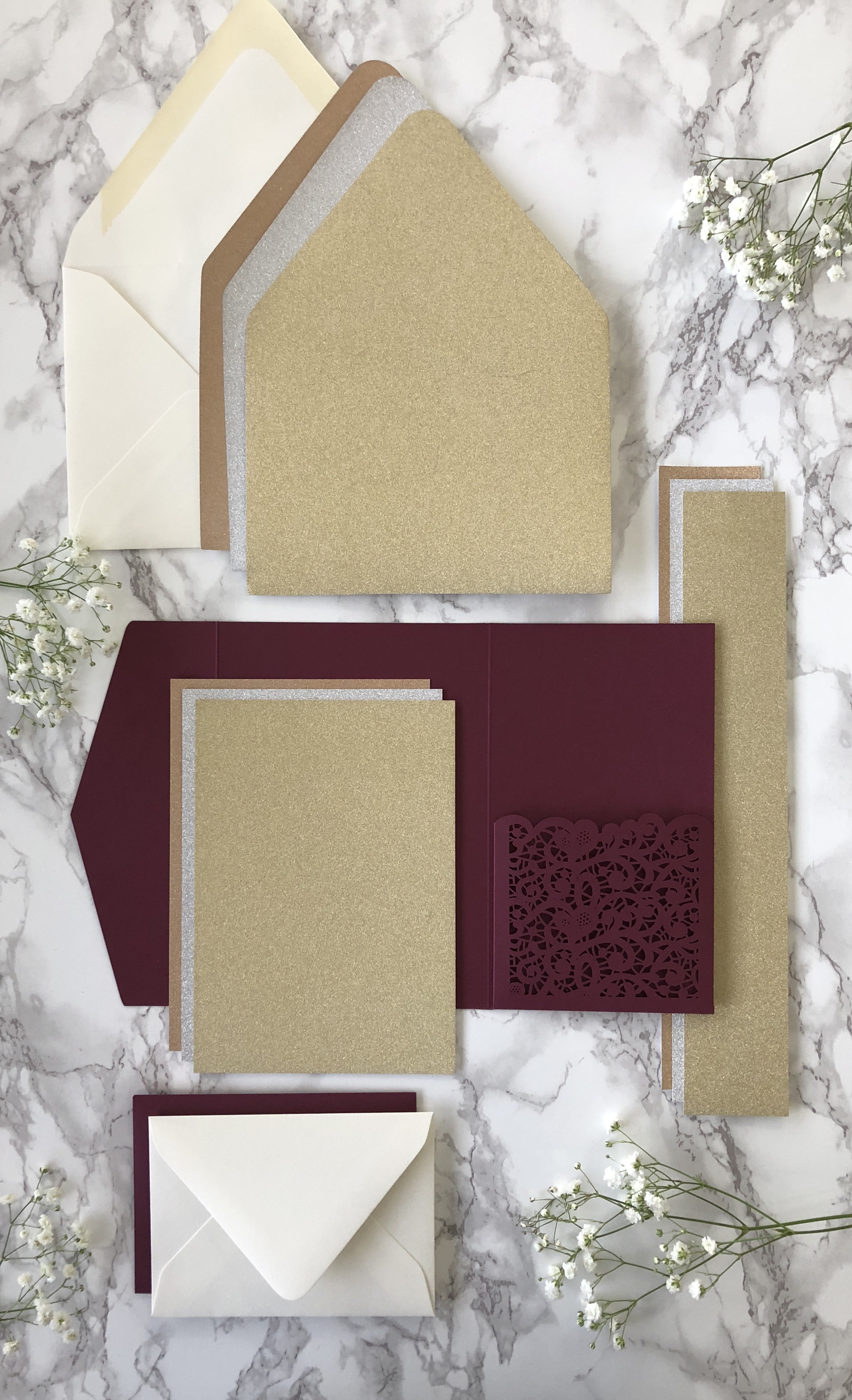 Diy Wedding Invitation Kit Laser Cut Pockets Cz Invitations