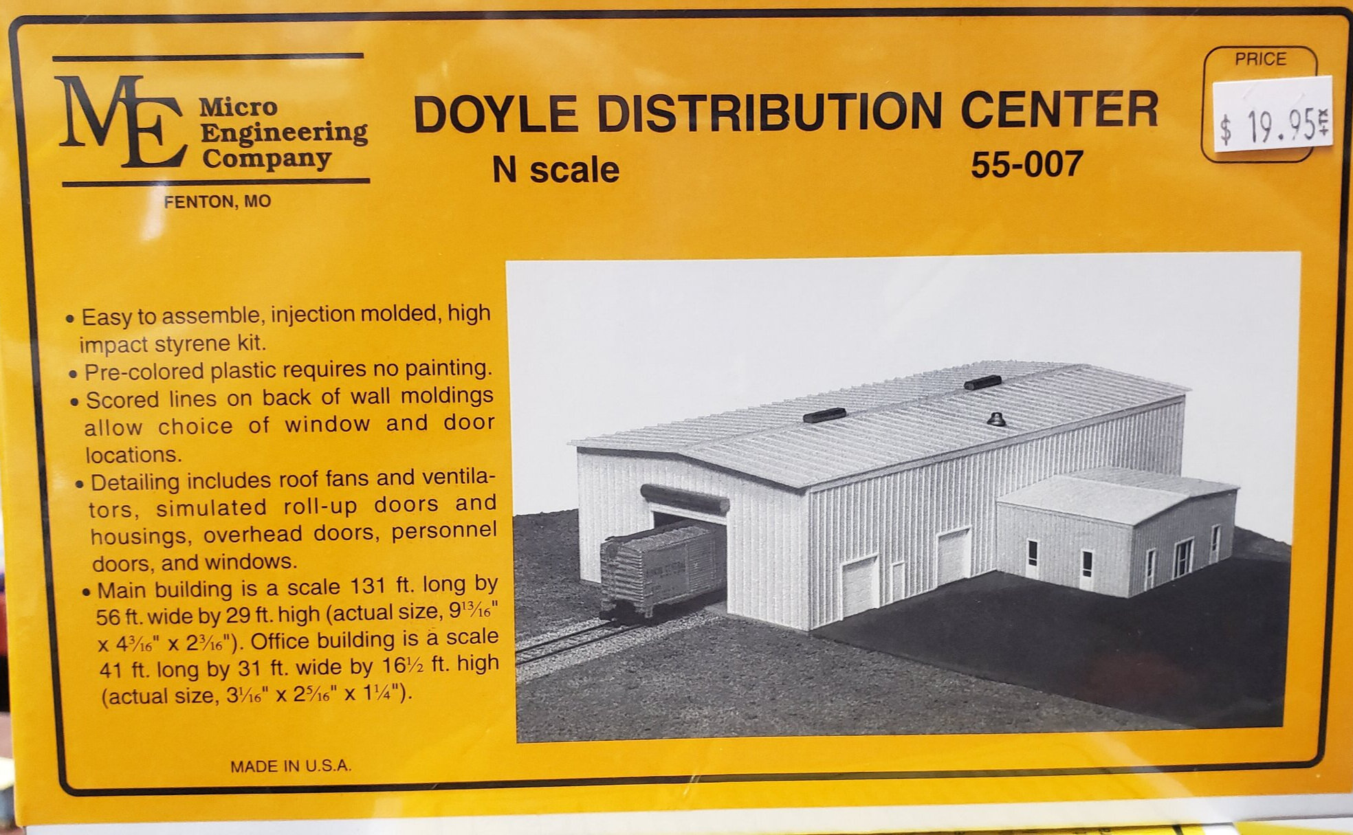 Micro Engineering 55-007 N Scale Doyle Distribution Center 