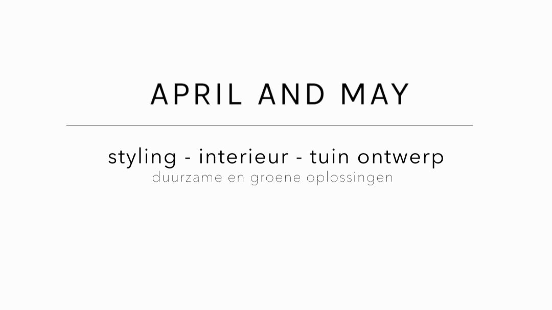 april and may